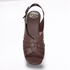 Silver Shoes Women Brown Medical Sandal Made Of Genuine Leather