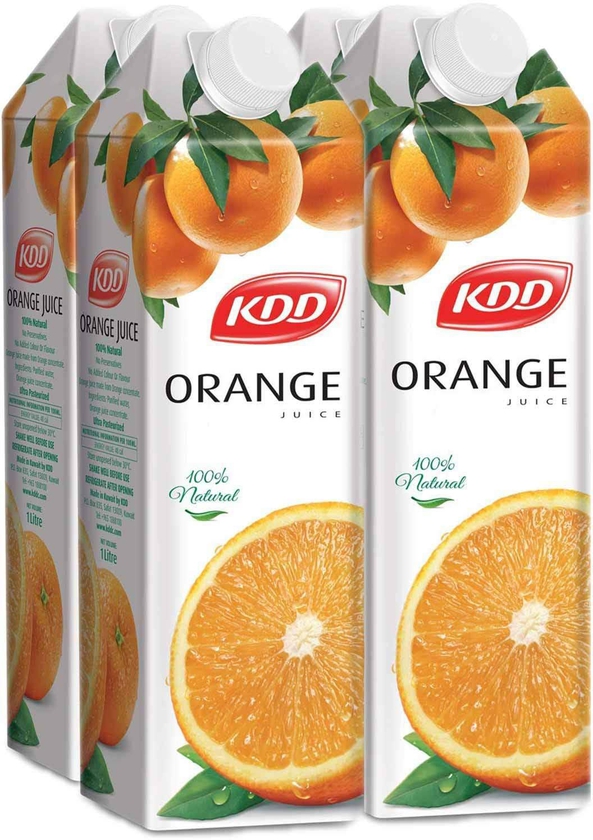 كي دي دي عصير البرتقال 1 لتر × 4