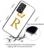 Protective Case Cover For Samsung Galaxy A72 4G / A72 5G- R Letter White/Golden