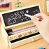 Generic Creative Stationery Multi-function Wooden Diy Small Blackboard Pencil Case Storage Box School Stationery Office Supplies