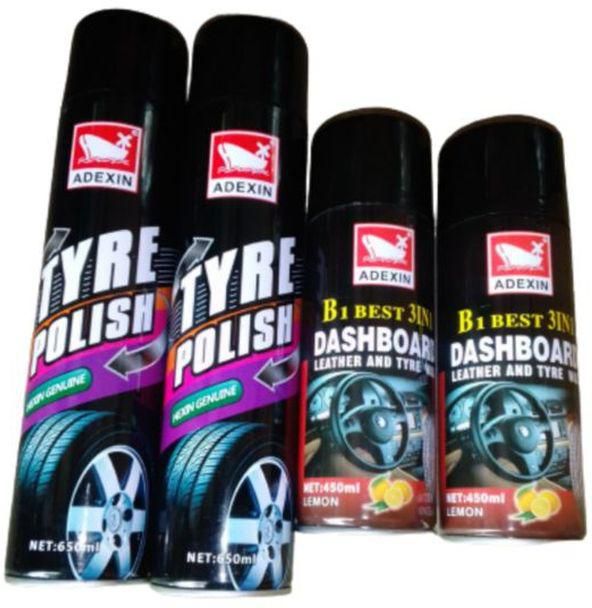 AdexinTire Polish X2 And Dashboard Leather And Tire Wax X2