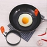 AMERTEER 4 Pack Egg Ring for Frying Eggs Stainless Steel Egg Mould Cooking Rings for Fried Egg, Shaping Egg, Muffins, Pancakes
