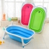 Pikkaboo Baby Foldable Portable Non-Slip Bath Tub - Pink- Babystore.ae