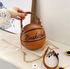 Pvc Unique Basketball -Football Zipper Hand Bags -2 Handles Shoulder Bag for Ladies -Small size