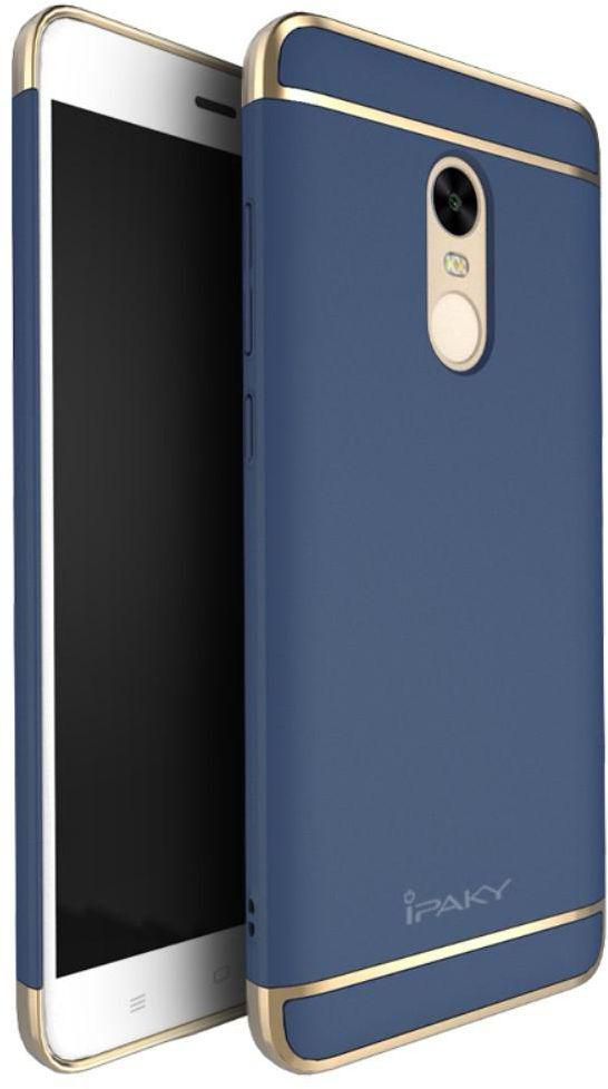 For Xiaomi Redmi Note 4 - IPAKY 3-In-1 Electroplating PC Hard Case - Blue