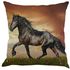 Generic Creative Pillow Fashion Cartoon Animal Horse Home Decor Cotton Linen Cushion