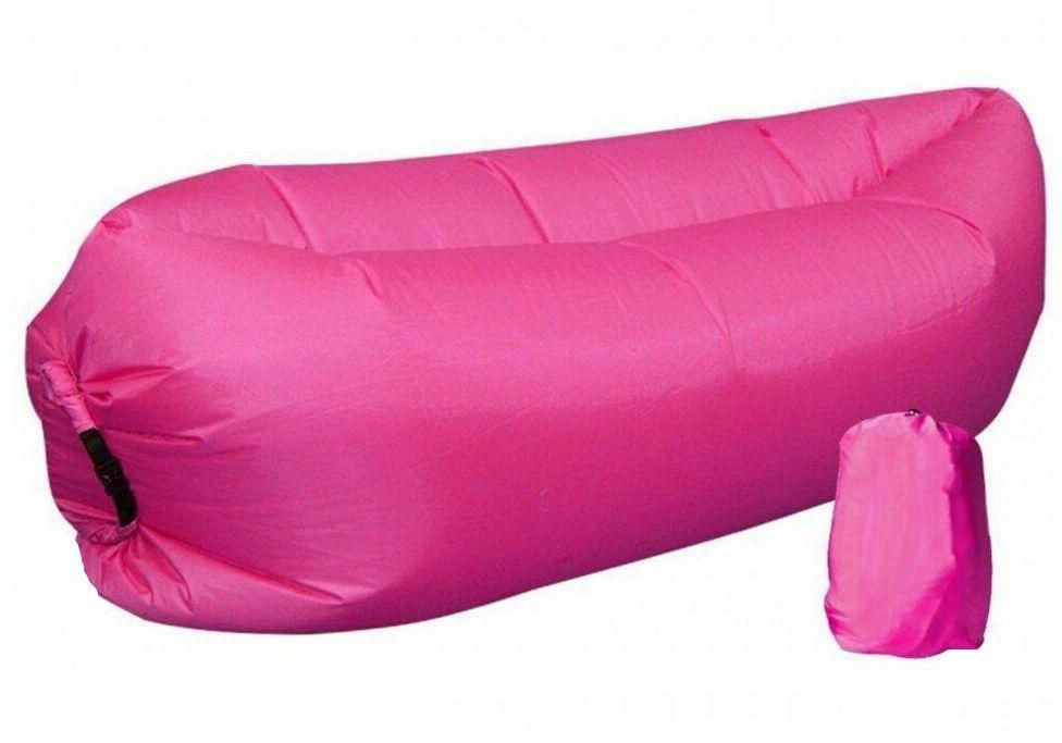 Hangout Camping Bed Free Beach Cheer Outdoor Fast Inflatable bed Air Sleep Sofa Lounge-pink