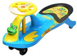 سيارة ركوب وارجحة للاطفال - ازرق