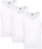 Get Dice Cotton Undershirt Set For Men, 3 Pieces, Size L - White with best offers | Raneen.com