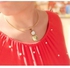Handmade Necklace Coin Shape & Saeshell Stone With Pendant Gold Plated & Copper