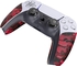 Playvital Professional Textured Soft Rubber Pads Handle Grips for ps5 Controller-Black Red Camouflage