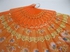 Orange/Blue/Gold Silk Wedding Lace Style Flower Folding Fan Party Hand Fancy Dance Props Costume Dance Folding Hand Fan Decor