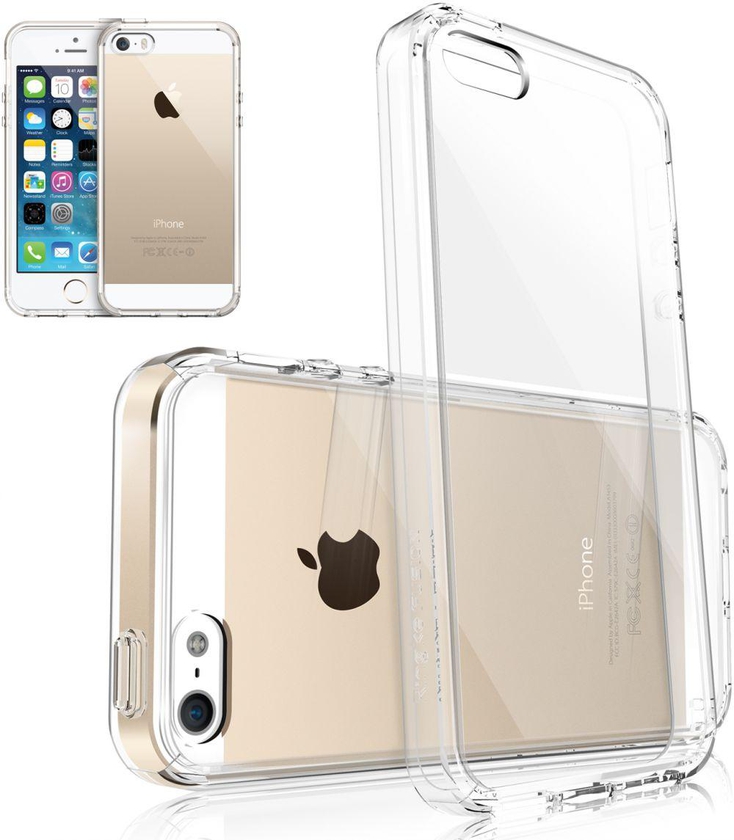 Rearth Ringke Fusion Bumper Premium Hybrid Case Cover for Apple iPhone SE / 5 / 5S - Crystal