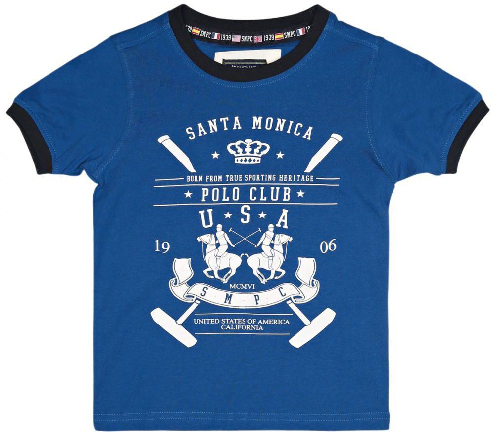 Santa Monica M167714C T-Shirt for Boys - 4 - 5 Years, Royal Blue