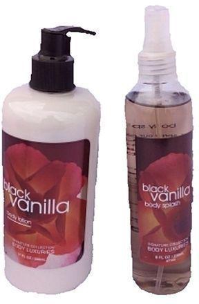 Signature Collection Black Vanilla Body Splash (236ml) & Lotion (500ml)