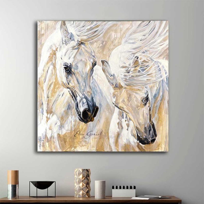 تابلوه 60×60 سم من P.G.horse.090 - متعدد الألوان