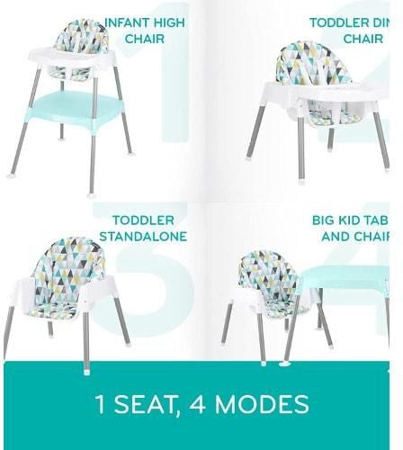 4 In 1 Convertible High Chair