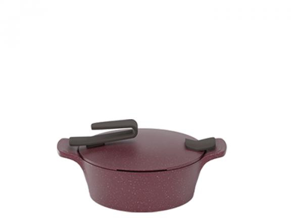 Pyrex - Cooking pot 28 cm - Artisan Granite - Burgundy