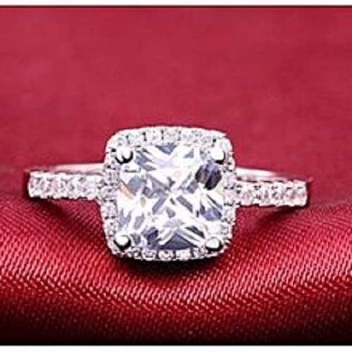 Fashion Engagement Ring - Silver