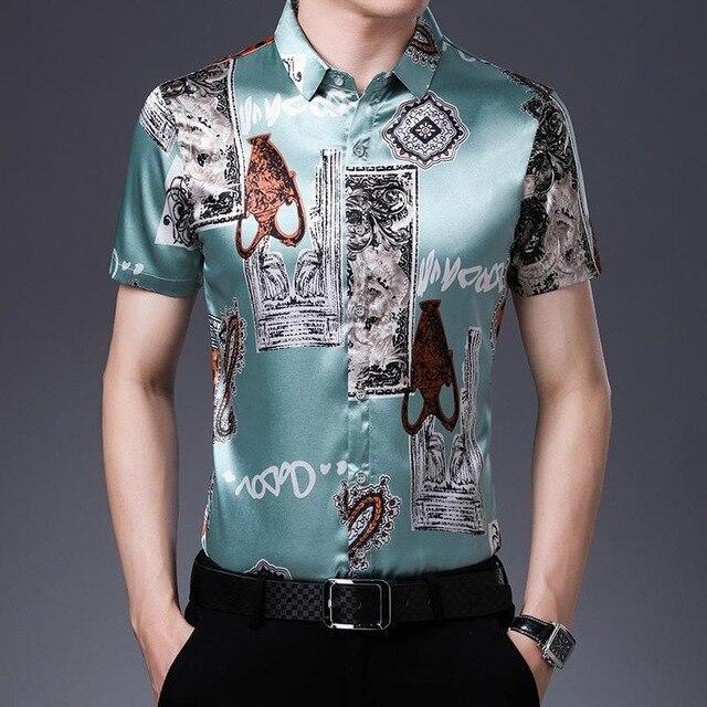 Lee Roth Vintage Summer Silk Shirt For Men