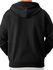 Men&#39;s Fleece Full-Zip Hooded Sweatshirt (BLACK,L)