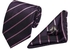 Polyester Necktie Set dark purple