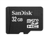Sandisk 32GB Memory Card - Black + Get One FREE Earphones