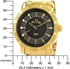 JBW Gold Stainless Black dial Classic for Men [jb-6225-c]
