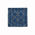 Tableau Cushion Cover, Dark Blue / Gold - AR155
