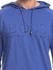 Hugo Boss Blue Cotton High Neck Hoodie & Sweatshirt For Men