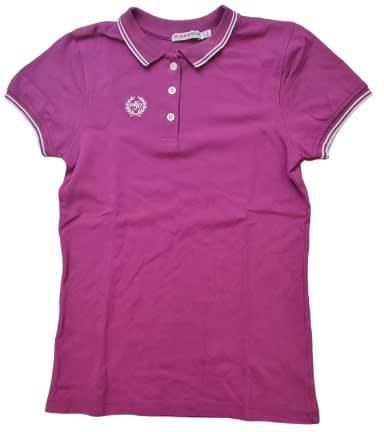 Polo Top For Girls In Plain Pink