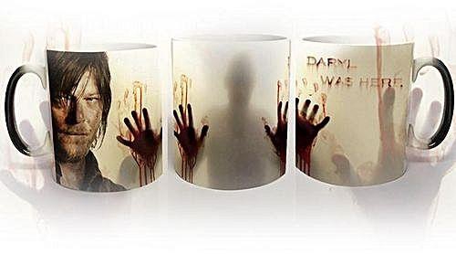 Generic MOON STORE Walking Dead Print Heat Changing Coffee Mug Ceramics Discoloration Water Cup
