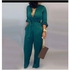 Jumpsuit With Belt- Green