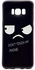 Printing Pattern TPU Back Case for Samsung Galaxy S8 - Unhappy Expression and Warning Words