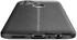 لهاتف OnePlus Nord N100 ، جراب ليتشي من ألياف الكربون - مضاد للصدمات - أسود