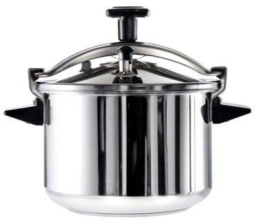Authentic Pressure Cooker Silver/Black 6-6.6Liters