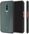 Translucent Matte Slim Drop Protection Camera Lens Protector Back Cover for OnePlus 8 - Black