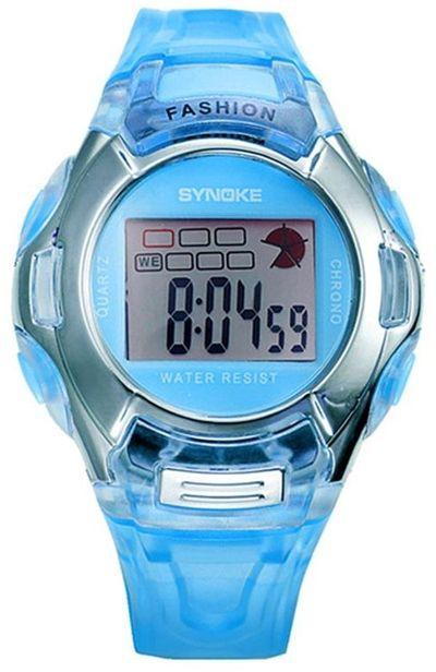 Duoya Kids Sports Digital LED Watches Wrist Watch Alarm Date Rubber Wrist-Blue