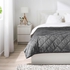MJUKPLISTER Bedspread - dark grey 260x250 cm
