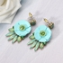 JASSY® Women Fashion Candy Color Flower Rhinestone Earrings Anallergic Gift