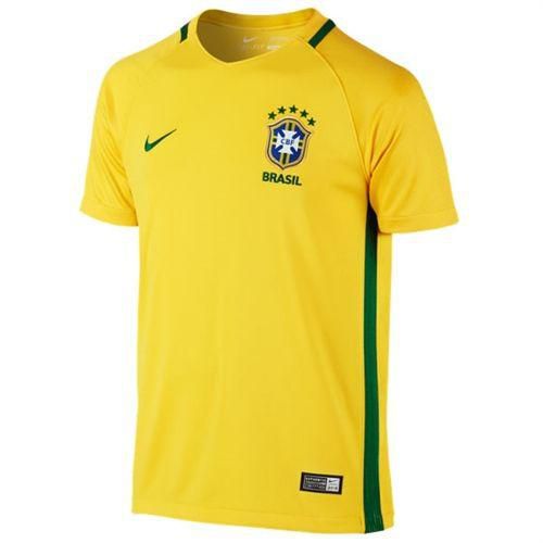 Nike Sport T-Shirt For Kid, Yellow, XL, Brazil 2016, 724685