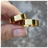 2pc. Couple's 6mm Width Gold Stainless Steel Wedding Ring