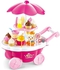 Aiwanto 39pcs Plastic Ice Cream Cart Play Food Set Ice Cream Play Set(Pink)