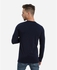 Agu Henley T-Shirt - Navy Blue