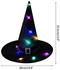 Halloween Glowing Witch Hat With LED Light For Costume And Decoration 35.5 x 38cm