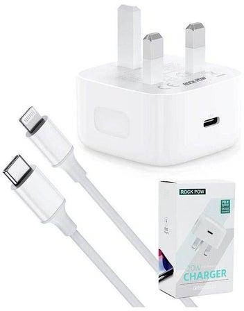 20W Type C Fast Charger with 1m Type C Lightning Cable PD Power Compatible with iPhone 12 Pro Max/12 Mini/SE 2020/11/XS/XR/X/8,iPad Air 4,Galaxy S21 Ultra/S21/S20 FE,Pixel 5 White
