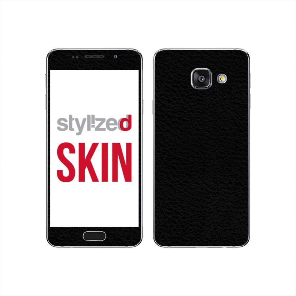 Stylizedd Vinyl Skin Decal Body Wrap for Samsung Galaxy A5 (2016) - Fine Grain Leather Black