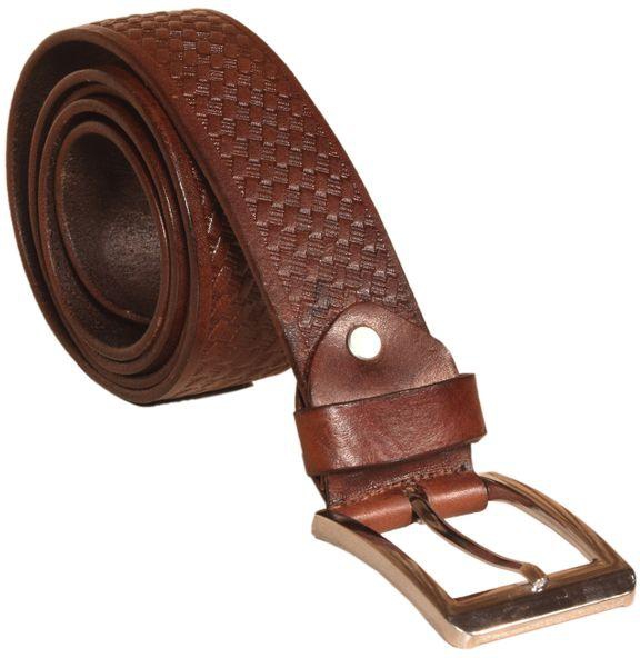 Pure Leather Belt For Men - Brown