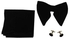 Quality Suede Butterfly Male Bow Tie - Black