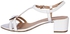 Fashion CENTRO Leather High Heels Sandals WHITE